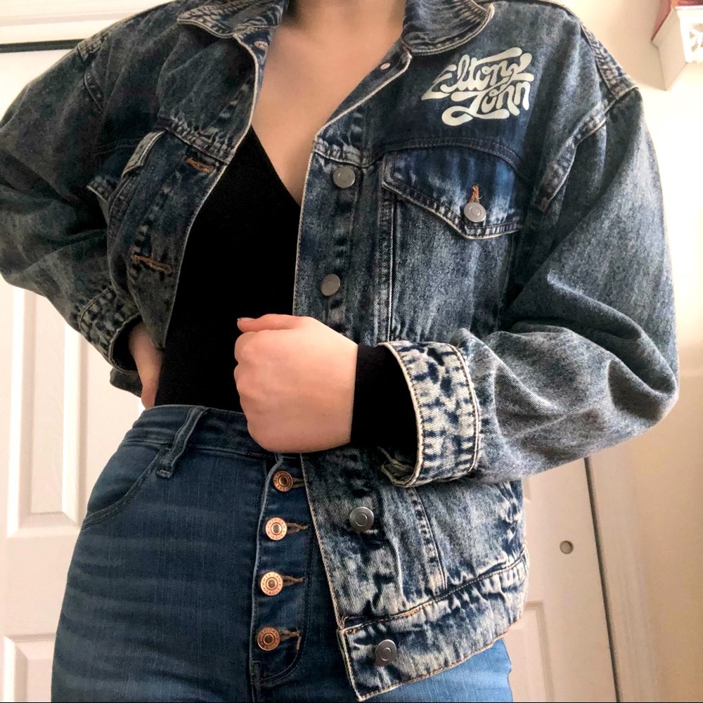 Acid Wash Denim Elton John Jacket